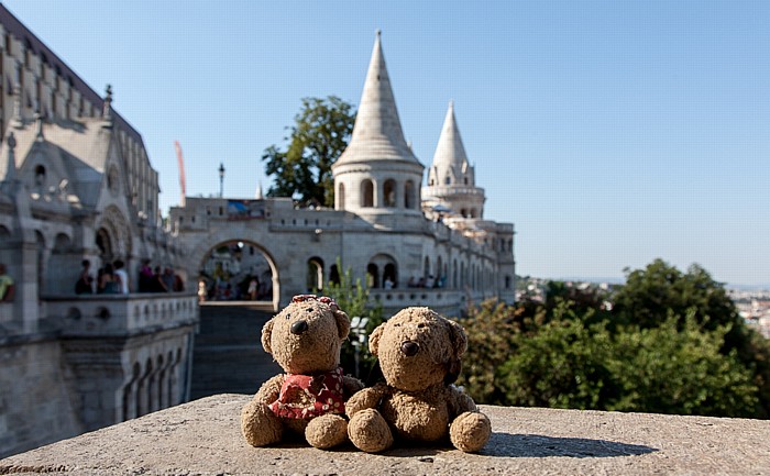 Budapest Burgberg: Fischerbastei (Halászbástya) - Teddine und Teddy