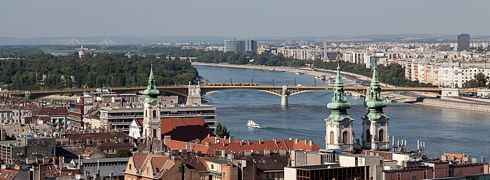 Burgberg: Blick von der Fischerbastei (Halászbástya) Budapest