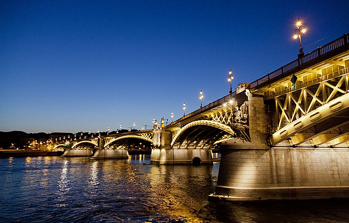 Budapest Donau, Margaretenbrücke (Margit hid)