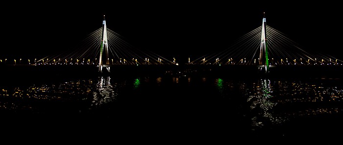 Budapest Donau, Megyeri-Brücke (Megyeri híd)