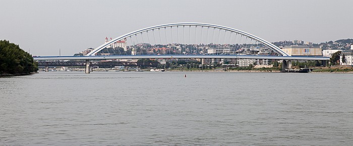 Bratislava Donau, Apollo-Brücke (Most Apollo) Alte Brücke Burg