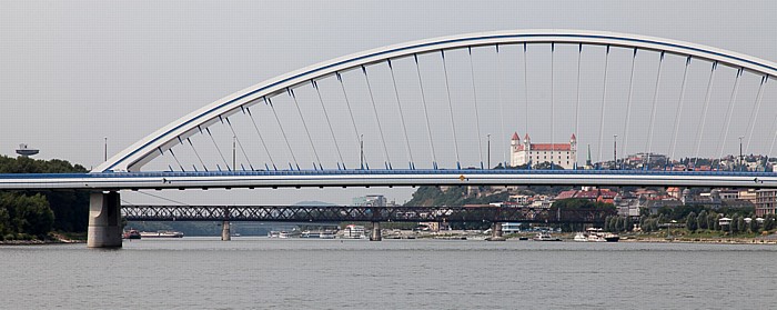 Bratislava Donau, Apollo-Brücke (Most Apollo) Alte Brücke Burg