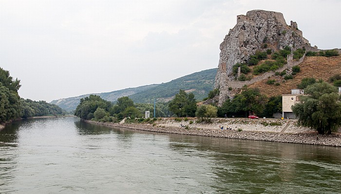 Mündung der March (Morava) in die Donau, Burg Devín (Burg Theben, Devínsky hrad) Devín