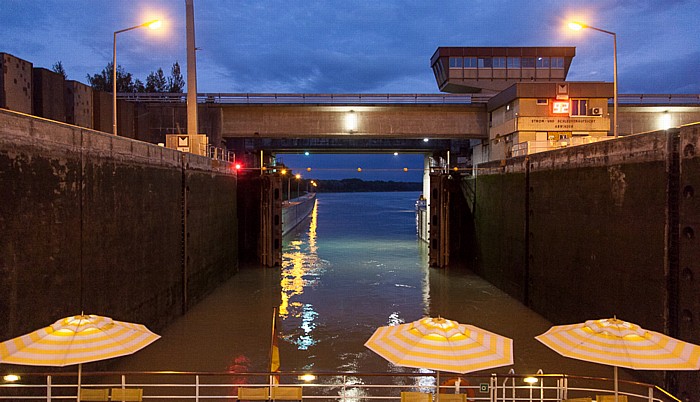 Luftenberg an der Donau Schleuse und Kraftwerk Abwinden-Asten