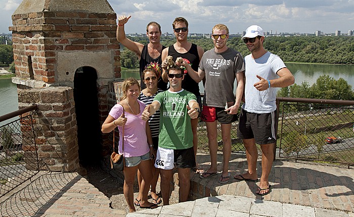 Festung von Belgrad: Kalemegdan - Teddy und Teddine mit Fans