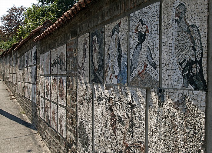 Festung von Belgrad: Kalemegdan - Außenmauer des Belgrader Zoo Belgrad