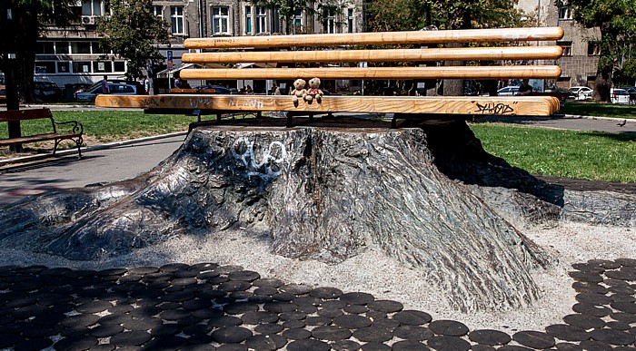 Belgrad Universitätspark (Univerzitetski park): Teddy und Teddine
