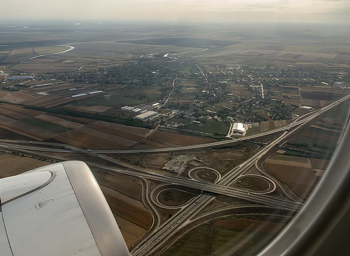 Belgrad Autobahnkreuz Dobanovci Luftbild aerial photo