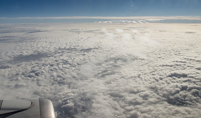 Europa Geschlossene Wolkendecke Luftbild aerial photo