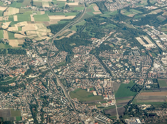 Bayern - Landkreis Dachau: Dachau Luftbild aerial photo