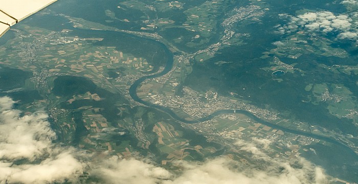 Baden-Württemberg - Landkreis Waldshut: Hochrhein, Bad Säckingen Eggbergbecken Luftbild aerial photo