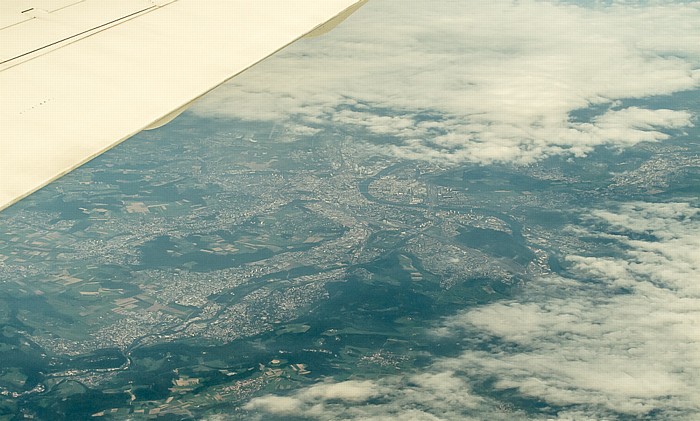 Kanton Basel-Stadt: Basel, Rhein Luftbild aerial photo