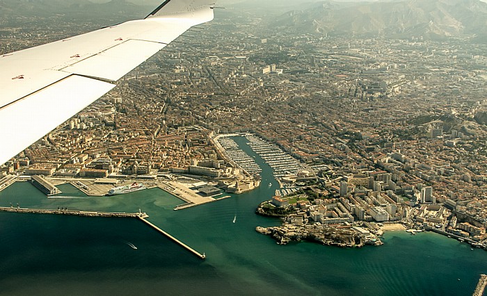 V.l.: 2e arrondissement de Marseille, Alter Hafen (Vieux-Port), 7e arrondissement de Marseille Marseille