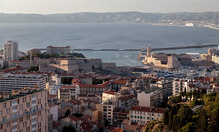 Blick von La Garde: Golfe du Lion (Mittelmeer) Marseille