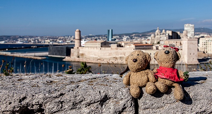 Marseille Fort Saint-Nicolas: Teddy und Teddine Avant-port Joliette Fort Saint-Jean Golfe du Lion