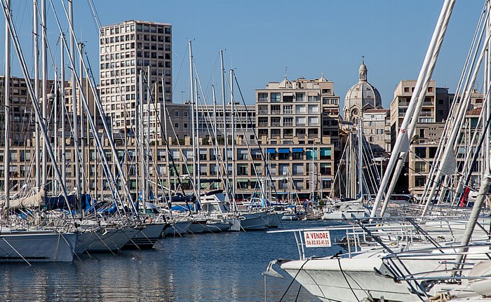 Marseille Alter Hafen (Vieux-Port) Cathédrale Sainte-Marie-Majeure