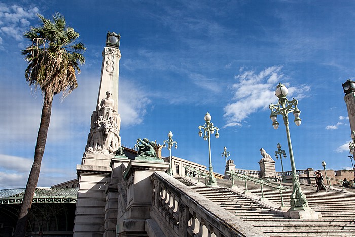 Escalier monumental de la gare de Marseille-Saint-Charles Marseille