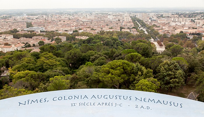 Nîmes Blick vom Tour Magne