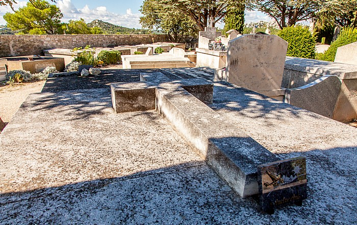 Les Baux-de-Provence Friedhof: Grab von Pierre-Paul Hueber