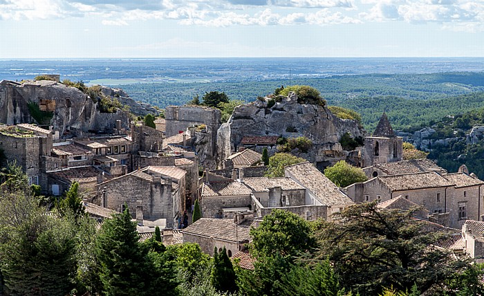 Les Baux-de-Provence Blick von der Burgruine Château des Baux