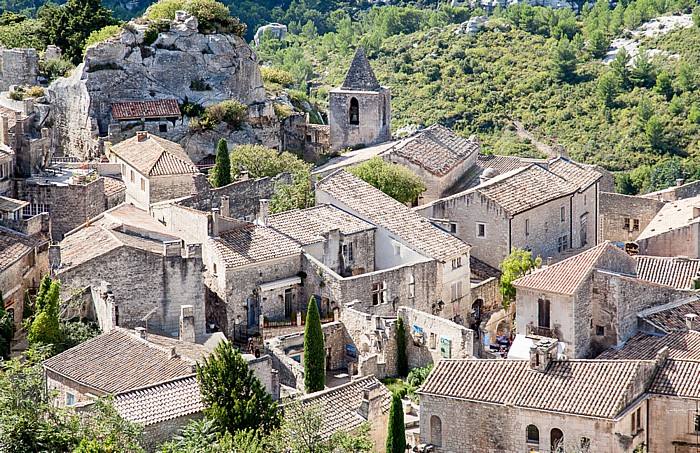 Les Baux-de-Provence Blick von der Burgruine Château des Baux