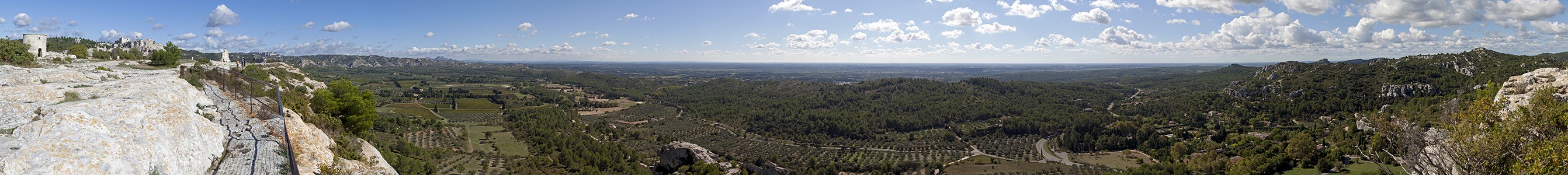 Les Baux-de-Provence Blick vom Burgberg: Provence Château des Baux