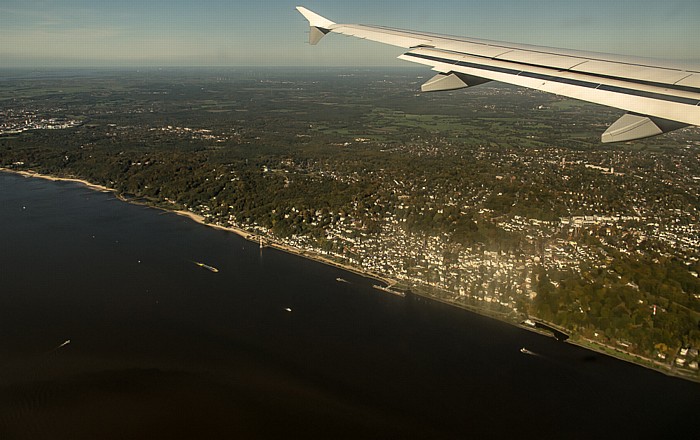 Hamburg Elbe und Blankenese (Altona) Luftbild aerial photo