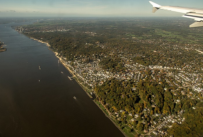 Hamburg Elbe und Blankenese (Altona) Luftbild aerial photo