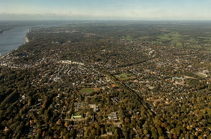 Hamburg Blankenese (Altona) Elbe Luftbild aerial photo