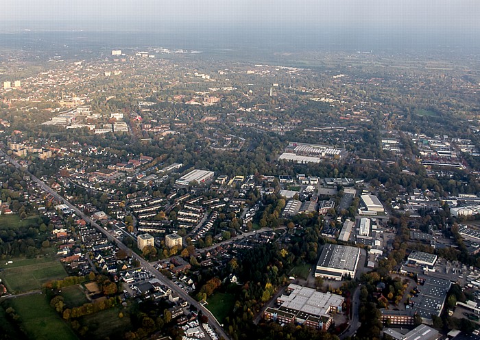 Schleswig-Holstein - Kreis Segeberg: Norderstedt - Gewerbegebiet Nettelkrögen Luftbild aerial photo