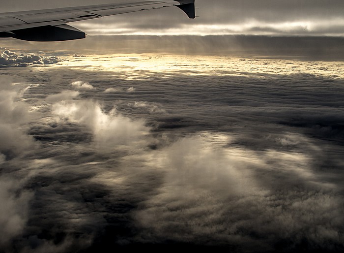 Niedersachsen Wolken Luftbild aerial photo