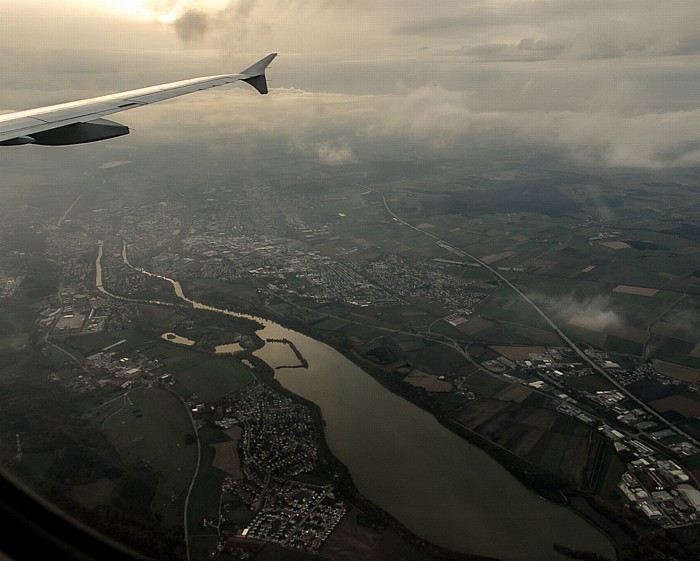 Bayern - Landshut, Donau Landshut__ Luftbild aerial photo