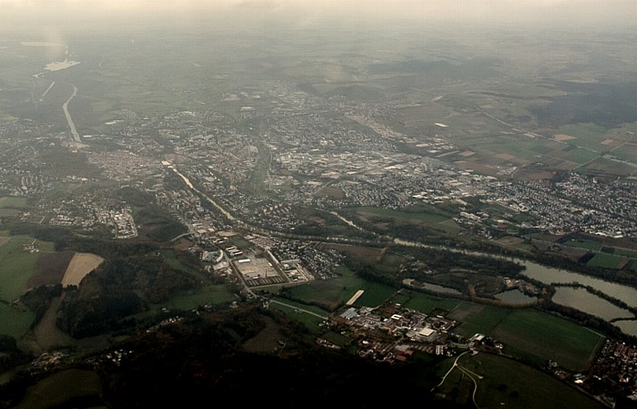 Bayern - Landshut, Donau Landshut__ Luftbild aerial photo