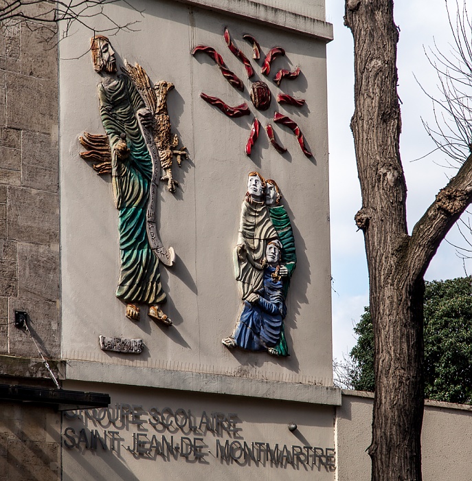 Montmartre: Rue Caulaincourt - Ecole Saint Jean de Montmartre Paris