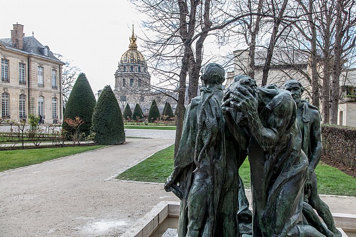 Paris Musée Rodin: Le Monument aux Bourgeois de Calais (Die Bürger von Calais) (von Auguste Rodin) Église du Dôme (tombeau de Napoleon Ier) Hôtel Biron
