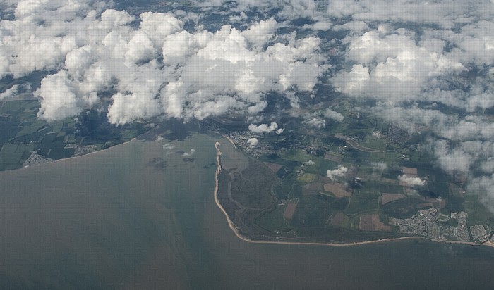 East of England - Essex: Mündung des River Colne in den Ärmelkanal (English Channel) / Nordsee Luftbild aerial photo
