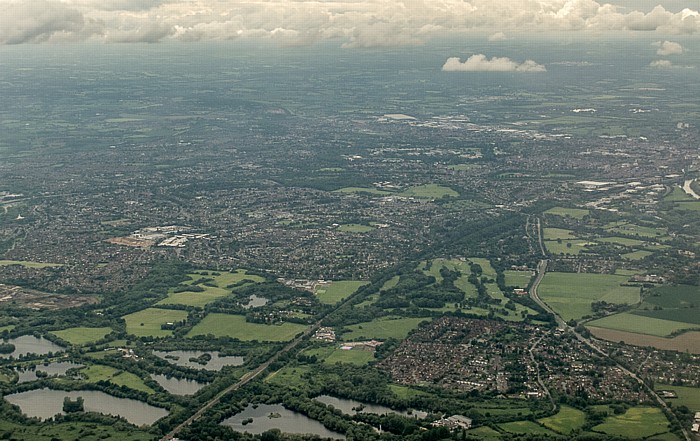 South East England - Berkshire Charvil Loddon Nature Reserve Reading Woodley Luftbild aerial photo