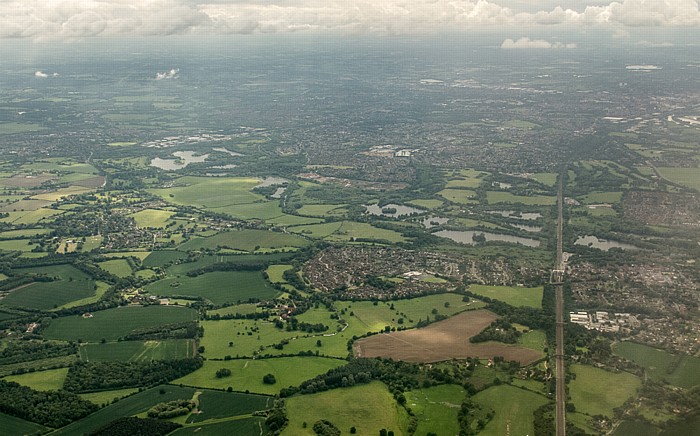 South East England - Berkshire Dinton Pastures Country Park Loddon Nature Reserve Reading Twyford Luftbild aerial photo