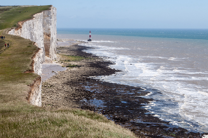 South Downs, Kreidefelsen, Beachy Head Lighthouse, Ärmelkanal (English Channel)