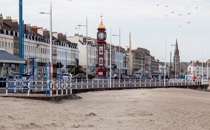 The Esplanade mit Viktorianischer Jubilee Clock Weymouth