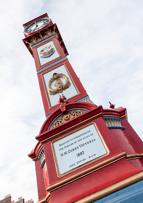 The Esplanade mit Viktorianischer Jubilee Clock Weymouth