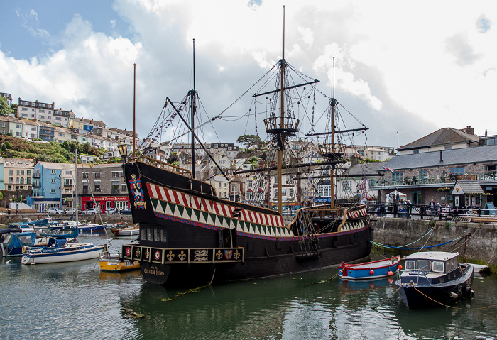 Brixham Harbour: Nachbau der Golden Hind (Golden Hinde) Brixham