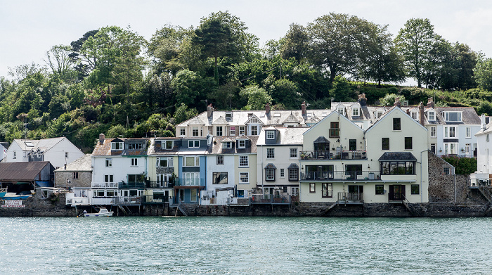 Blick von der Fähre Bodinnick - Fowey: River Fowey