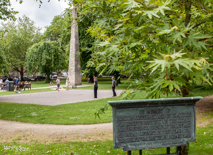 Bath Queen Square Garden mit dem Beau-Nash-Obelisk