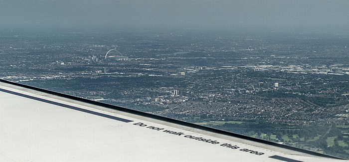London Wembley-Stadion Luftbild aerial photo