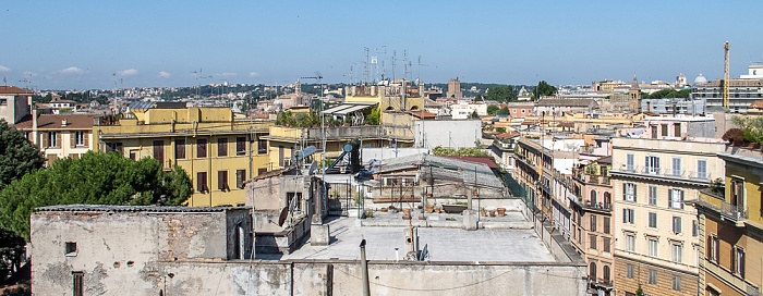 Blick von der Dachterasse des Hotel Gallia Rom