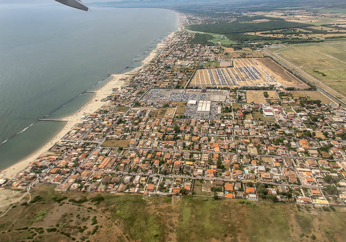 Latium - Fiumicino: Focene Luftbild aerial photo