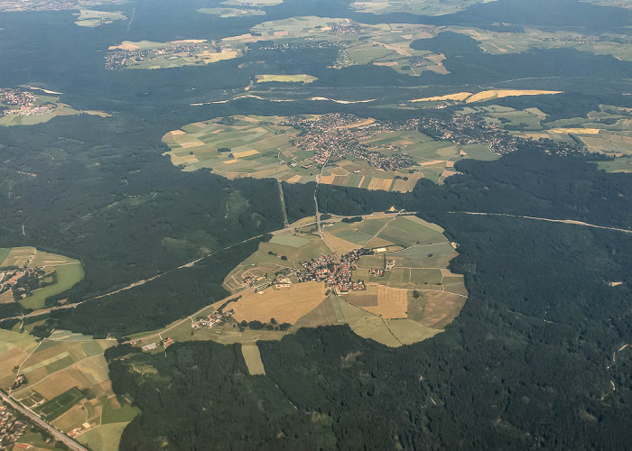 Bayern - Landkreis München: Schäftlarn Bundesautobahn A 95 Luftbild aerial photo