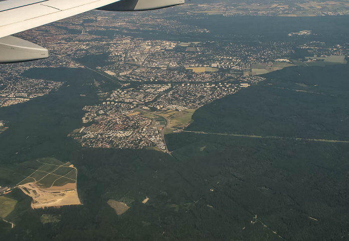 Bayern - Landkreis München: Forstenrieder Park Martinsried Neuried Planegg Luftbild aerial photo