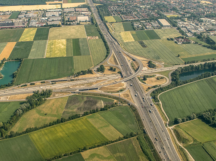 Bayern - Landkreis Freising: Autobahnkreuz Neufahrn Landkreis Freising